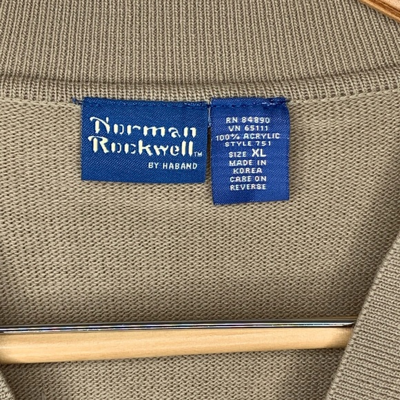 Norman Rockwell by Haband Button Down Sweater w/Pockets Size XL - Picture 2 of 5